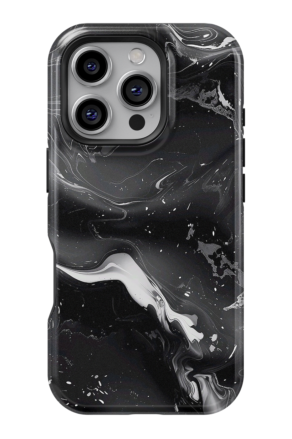 Case iPhone - BLACK MARBLE