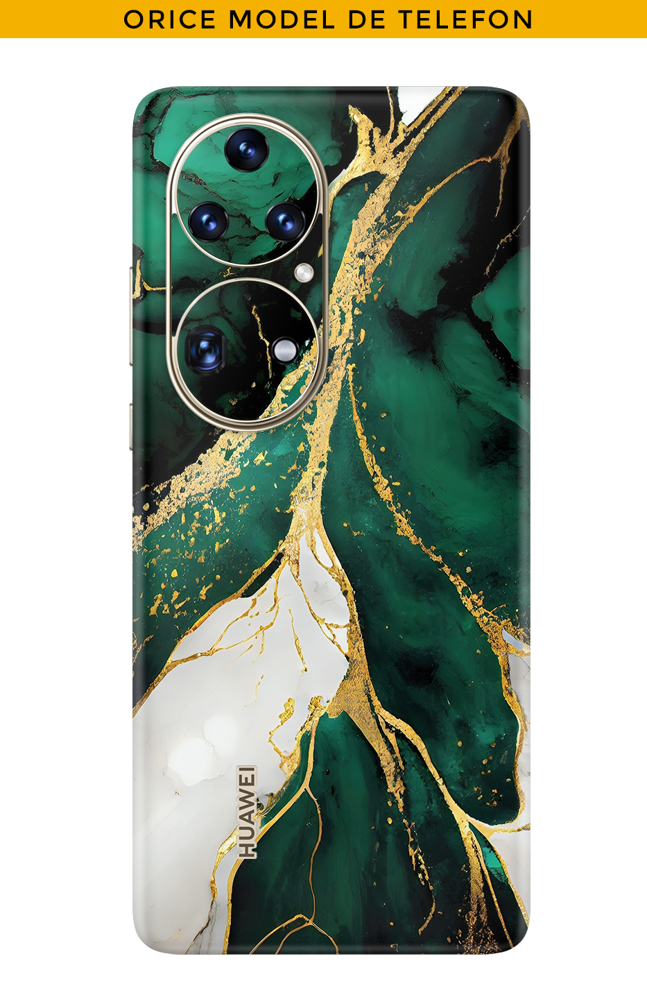 Skin ANY PHONE - Emerald Gold