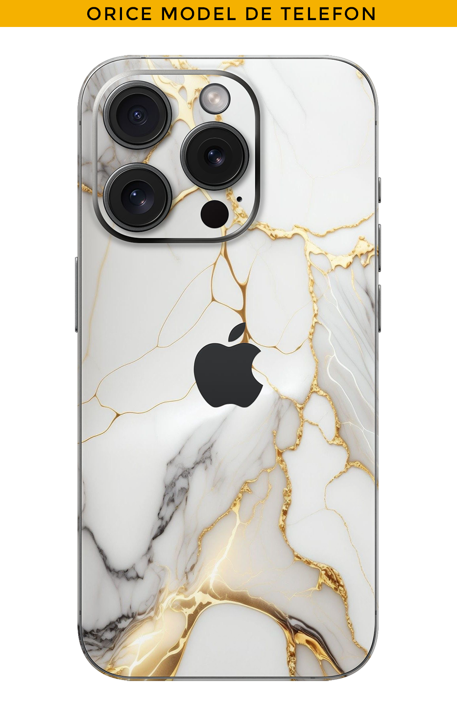 Skin ANY PHONE - Marble Flame