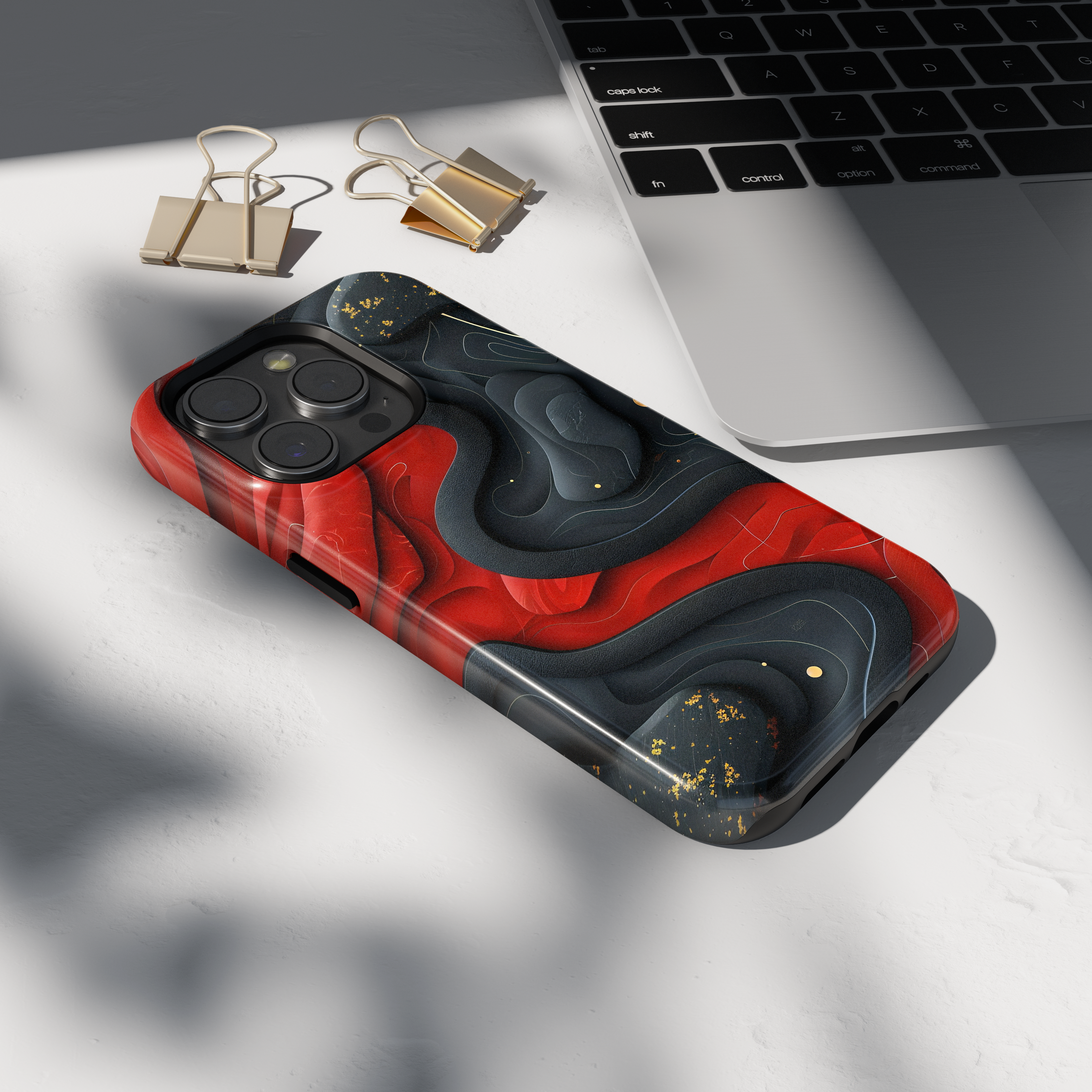 Case iPhone - RED BLACK