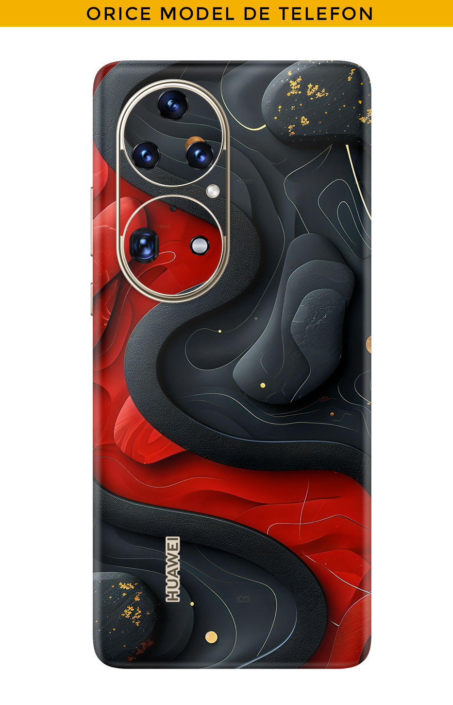 Skin ANY PHONE - Red Black