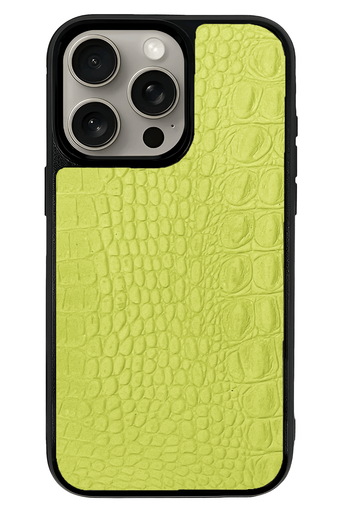 Husa iPhone - PIELE TEXTURA CROCODIL neon