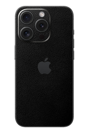 Skin iPhone - Black Leather Aspect (full grain)