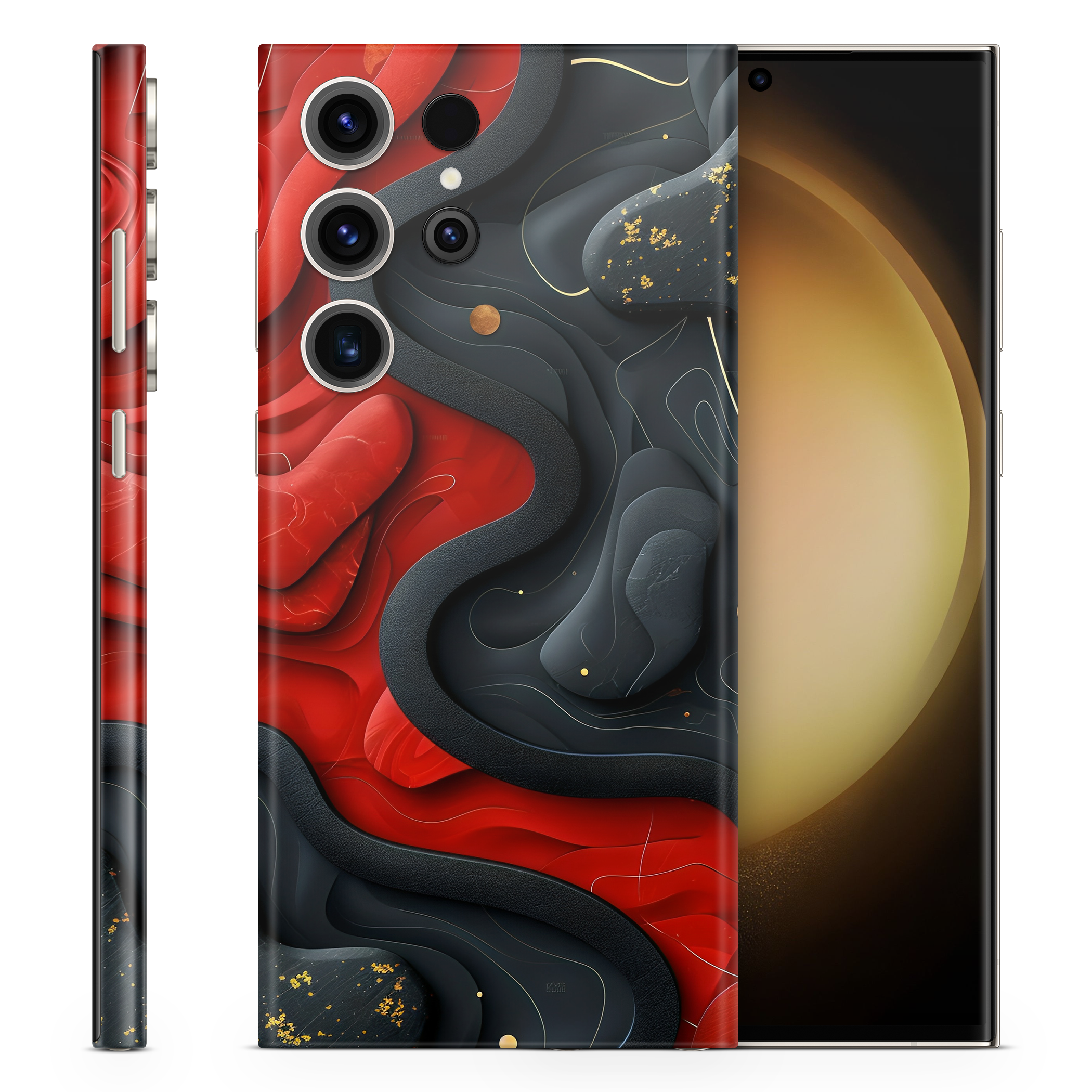 Skin Samsung - Red Black