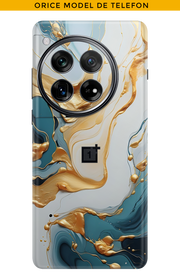Skin ANY PHONE - Turq Gold